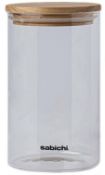 346X NEW SABICHI - 197504 - 900ML WOOD & GLASS JAR