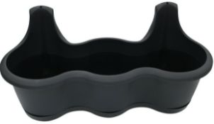 116X NEW PROSPERPLAST - DREZ520-S433 - 52CM HANGING PLANTER BOX - ANTHRACITE