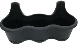 116X NEW PROSPERPLAST - DREZ520-S433 - 52CM HANGING PLANTER BOX - ANTHRACITE