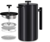 12 X NEW KICHLY STAINLESS STEEL FRENCH PRESS | RRP £221 | BULK CLEARANCE