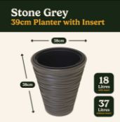 70X NEW PLANTERS PRIDE | WAY-V | 39CM PLANTER | STONE GREY