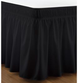 360 X NEW UTOPIA BEDDING BLACK KING VALANCE SHEETS | RRP £2,696 | BULK CLEARANCE