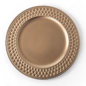 291 X NEW AKX100250 - 33CM METALLIC PLATE - BRONZE