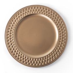 291 X NEW AKX100250 - 33CM METALLIC PLATE - BRONZE