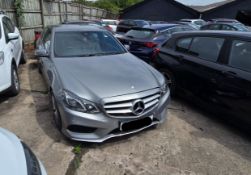 2014 MERCEDES-BENZ E220 AMG SPORT CDI AUTO 2.1 DIESEL SALOON IN SILVER >>--NO VAT ON HAMMER--<<
