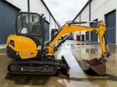 2021 JCB 8026 CTS 2.8T MINI EXCAVATOR / DIGGER – 1,563 HOURS, CAB, QUICK HITCH