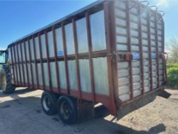 JOHNSTON BROTHERS LIVESTOCK CATTLE STOCK BOX TRAILER