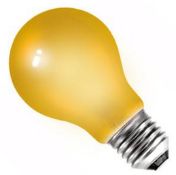 500 X COLOUGLAZED BULB 15W ES-E27 240V AMBER