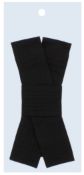 35 X BLACK ELASTICATED LADIES BOW BELT