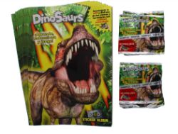 15 X 25PK DINO ALBUM & 50 STICKERS -SPANISH