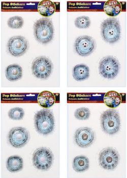432 X JOKE STICKERS BROKEN GLASS ASSTD