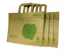 250 HIGH-QUALITY ECO-FRIENDLY PAPER BAGS - 24X31.2X18 CM, STURDY HANDLES, IDEAL FOR GIFTS & RETAIL