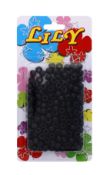 288 X LILY BEADS BLACK