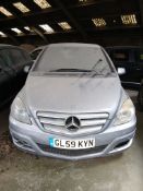 2009 MERCEDES-BENZ B180 SPORT CDI AUTO – 2.0L DIESEL >>--NO VAT ON HAMMER--<<