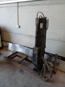 Dismantled hydraulic crane