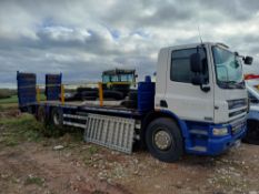 DAF FAS CF75.310E 6x2 flatbed beavertail plant lorry (11/2008)
