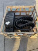 2 x rubber tracks, 230 x 72 x 43, to crate