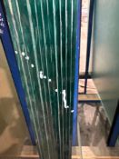 Twelve 4mm autumn glass