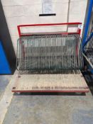 50-section mobile glass cart