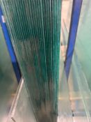 Twenty seven 4mm taffeta glass