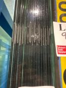 Eighteen 7.5mm lami clear glass