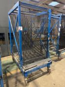 50-section mobile glass cart