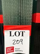 Sixteen 7mm Georgian wire cast glass