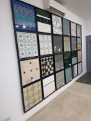 Twenty four wall mounted display units as lotted