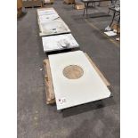 5 various shower trays as lotted