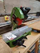 Pegic MEC250 RT circular cut-off saw to timber table