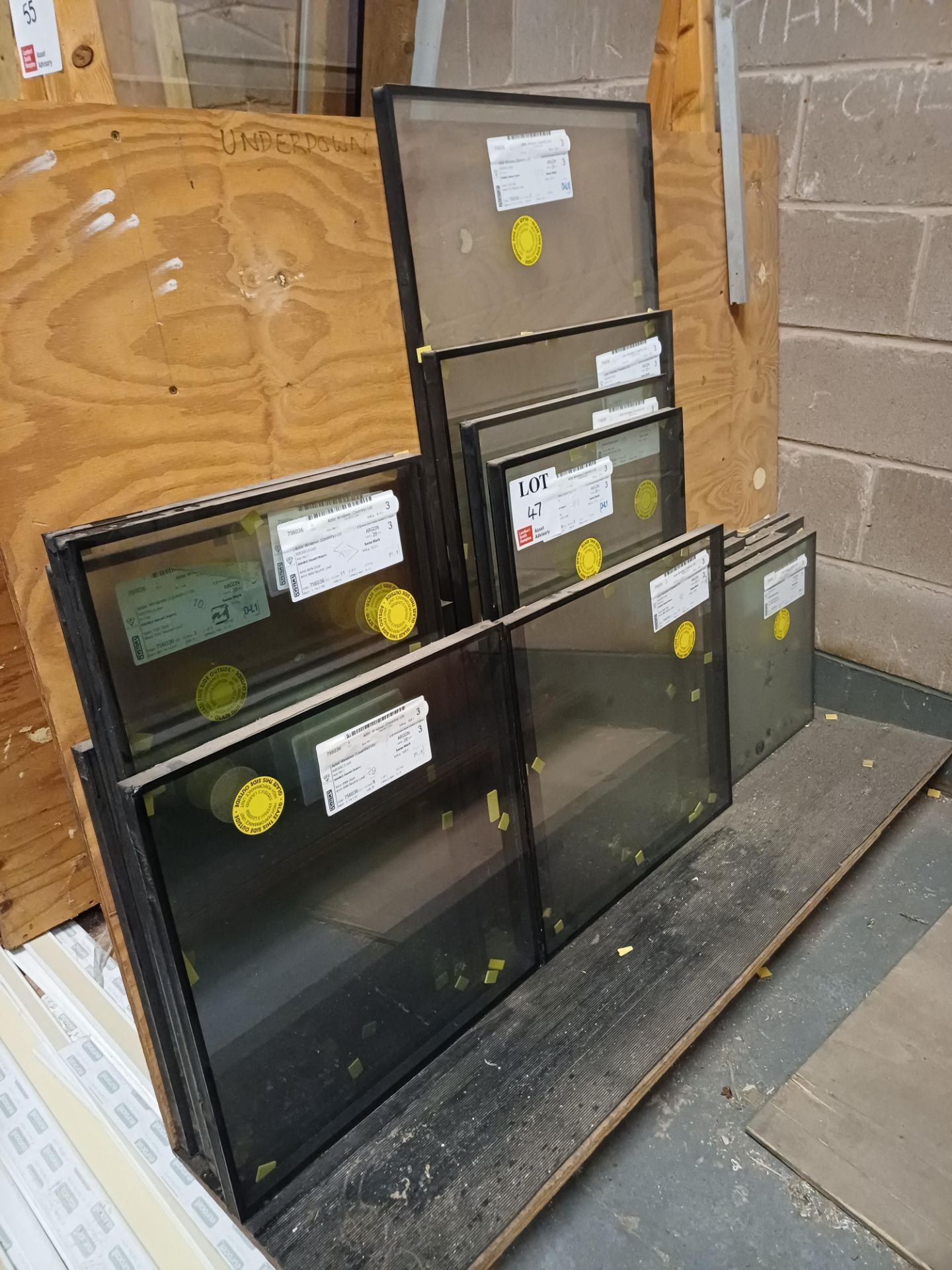 Steel fabricated double-sided 'A' frame stock rack with contents - Image 3 of 4
