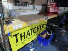 Bay of adjustable boltless racking, 3.4m x 900mm x H: 2m - excluding contents