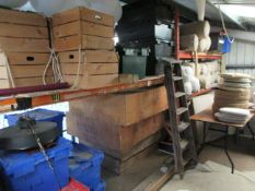 Two bays of adjustable boltless racking comprising 1 x 2.8m x 900mm x H: 1450mm, 1 x 2.8m x 900mm