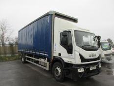 Iveco Eurocargo 180E25s S-A 4 x 2 rigid curtain side Registration: NU17 UKA Recorded mileage 172,104