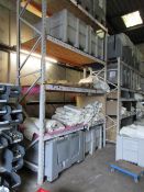 Bay of adjustable boltless racking, 2.8m x 900mm x H: 4.3m - excluding contents PoWRA: A ‘point of