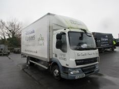 DAF LF 45.160 Ryder T Box 7.5T TL 4 x 2 rigid box lorry Registration: FJ13 XEX recorded mileage