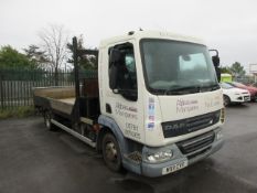 DAF LF45.140 4 x 2 rigid 7.5t flatbed Registration: NX11 CYE Recorded mileage 206,785 MOT: 30/04/