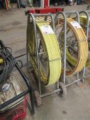 Part duct rod reel and metal frame Please note; This LOT is located at Roadform House, Milber