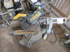 Dewalt DW708-LX 110v sliding compound mitre saw Please note; This LOT is located at Roadform