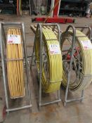Part duct rod reel and metal frame Please note; This LOT is located at Roadform House, Milber