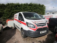 Ford Transit Custom 270 L1 2.0 TDCi 105ps Low Roof panel van Registration: WG17 RYW Mileage: 161,237