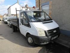 Ford Transit 350 MWB Chassis Cab TDCi 110ps tipper, reg. no NH57 DBV, MOT Expired Jan 2026,