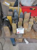 Selection of various sized excavator bucket teeth Please note; This LOT is located at Roadform