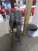 Mobile metal framed pneumatic spray system Please note; This LOT is located at Stoneford Farm,