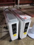 Two 240v electric radiators and one tower fan Please note; This LOT is located at Stoneford Farm,