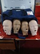 Preston adult CPR dolls (x4) and bag Please note; This LOT is located at Stoneford Farm, Steamalong,
