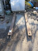 Pair of fork extensions LOLER: This lot has no record of Thorough Examination. The purchaser must