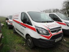Ford Transit Custom 290 L1 2.0 TDCi 105ps Low Roof panel van Registration: WJ67 HFA Recorded