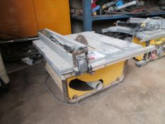 Dewalt DW745 240v compact table saw Please note; This LOT is located at Roadform House, Milber