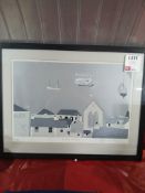Cornish harbour framed print Please note; This LOT is located at Stoneford Farm, Steamalong, Isle